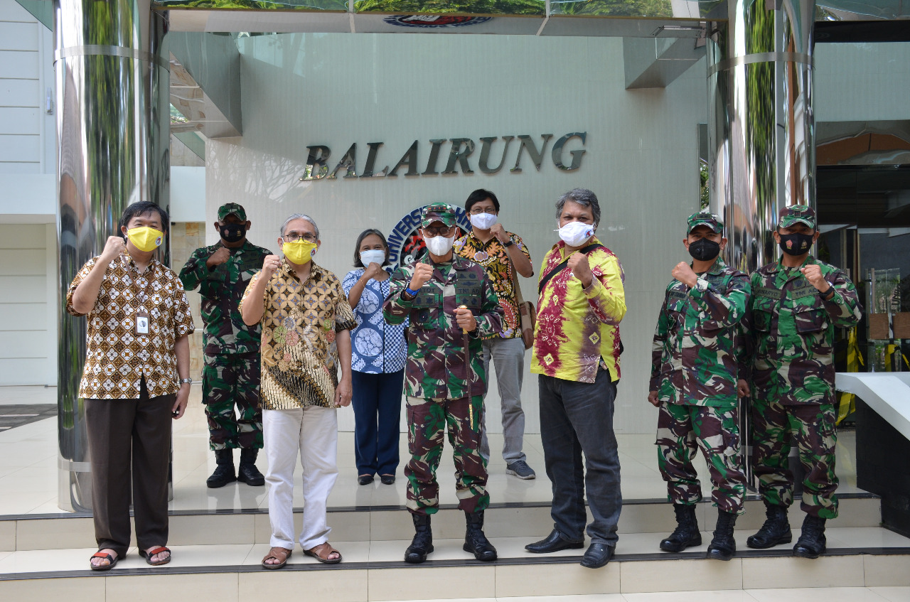 Jalin Silaturahmi, Danrem 073/MKT Kolonel Arm Putranto Gatot Sri Handoyo, S.Sos, M.M Kunjungi UKSW 